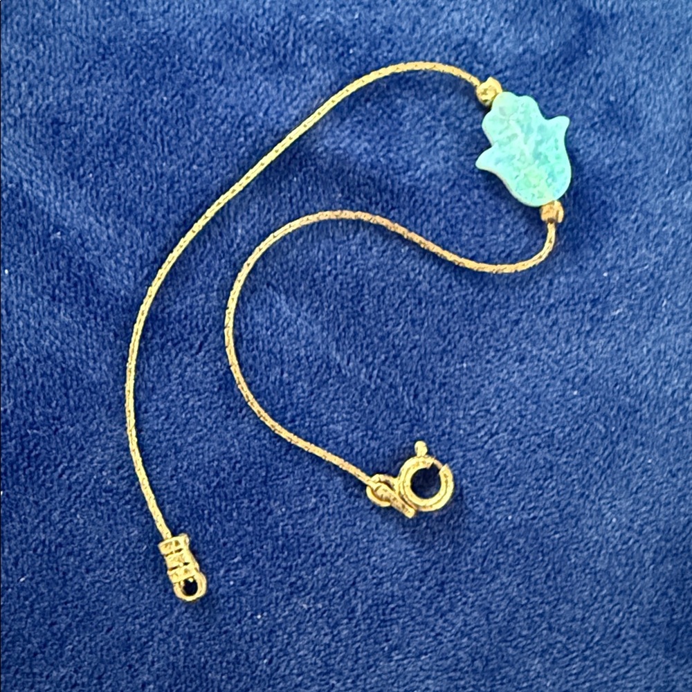 Hamsa Bracelet with Opal Sterling Women's Jewelry